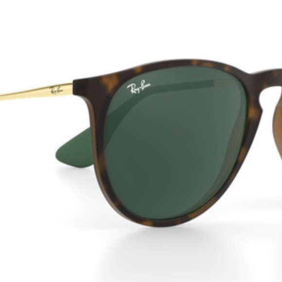 Ray-Ban Accessories - Ray-Ban Erika NIB Tortoise Sunglasses Green Lenses